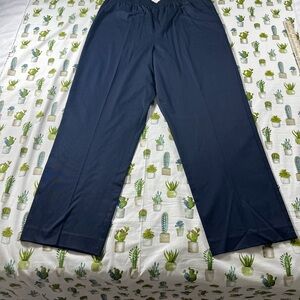 Alfred Dunner Women’s Pants size 16 Navy Blue NWT Proportioned Medium